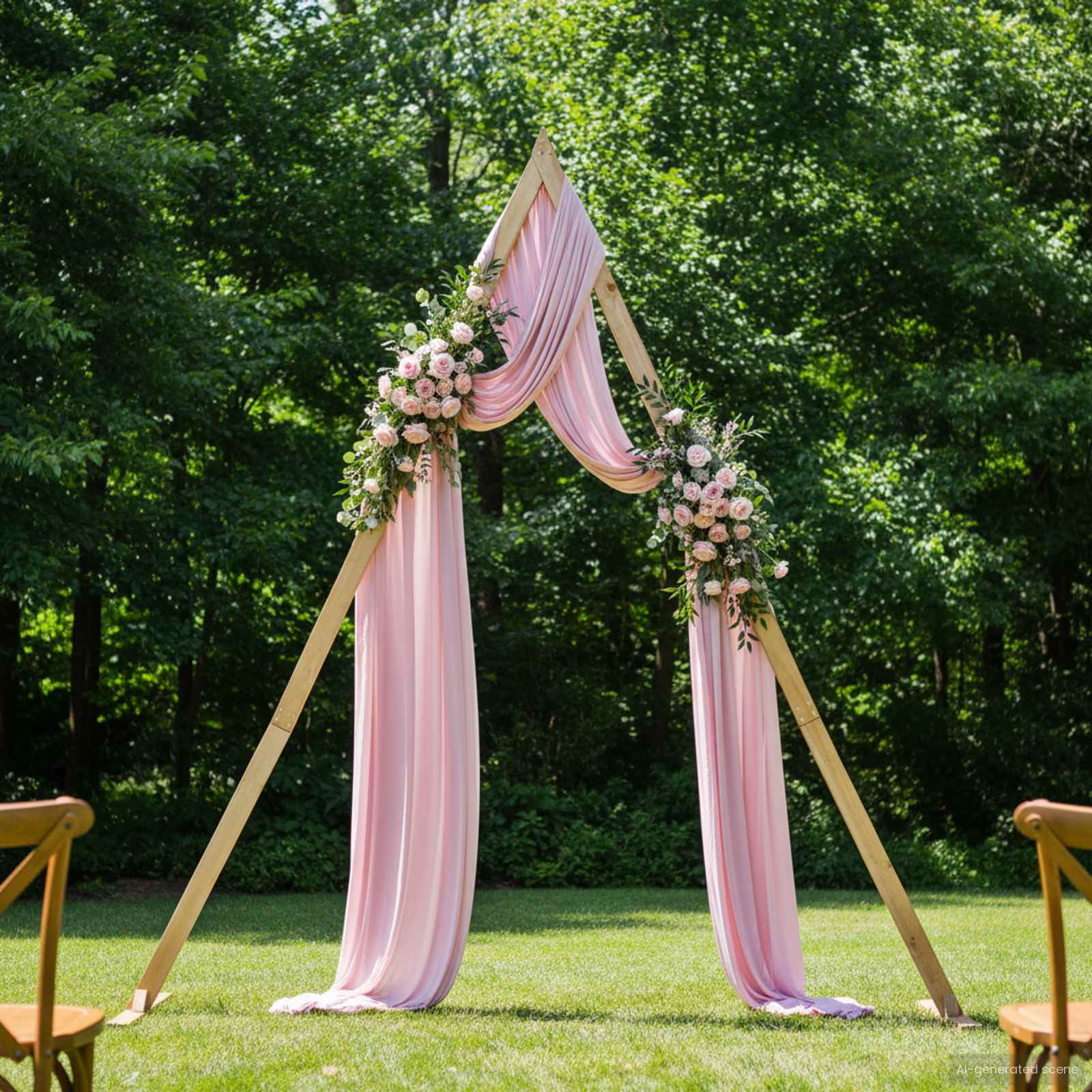 Arco Nuziale Marrone Chiaro 202 X 95 X 254 cm