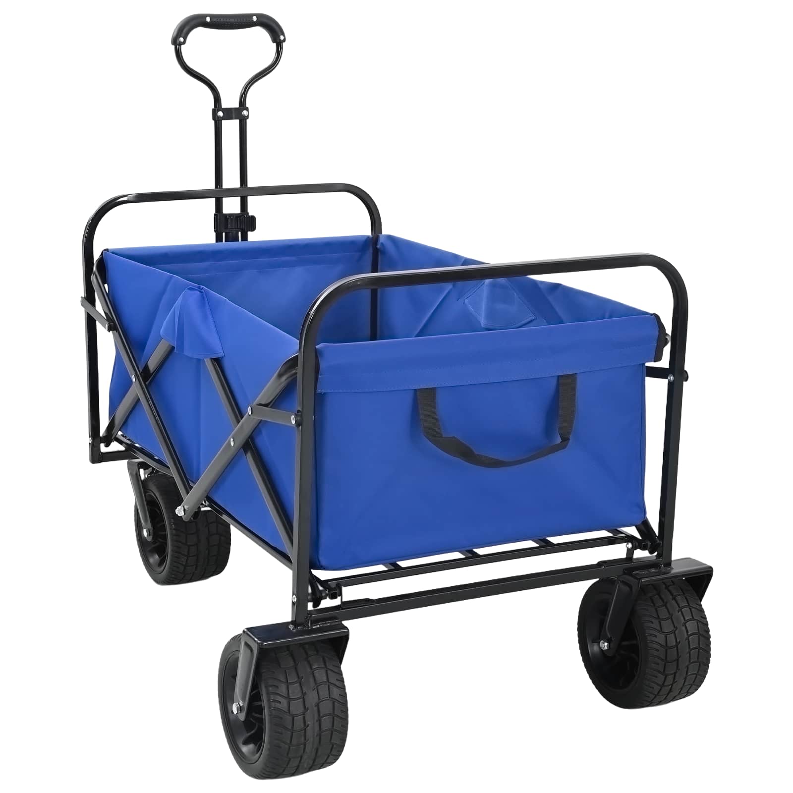 Carrello A Mano Pieghevole Blu 89 X 63 X 96 cm