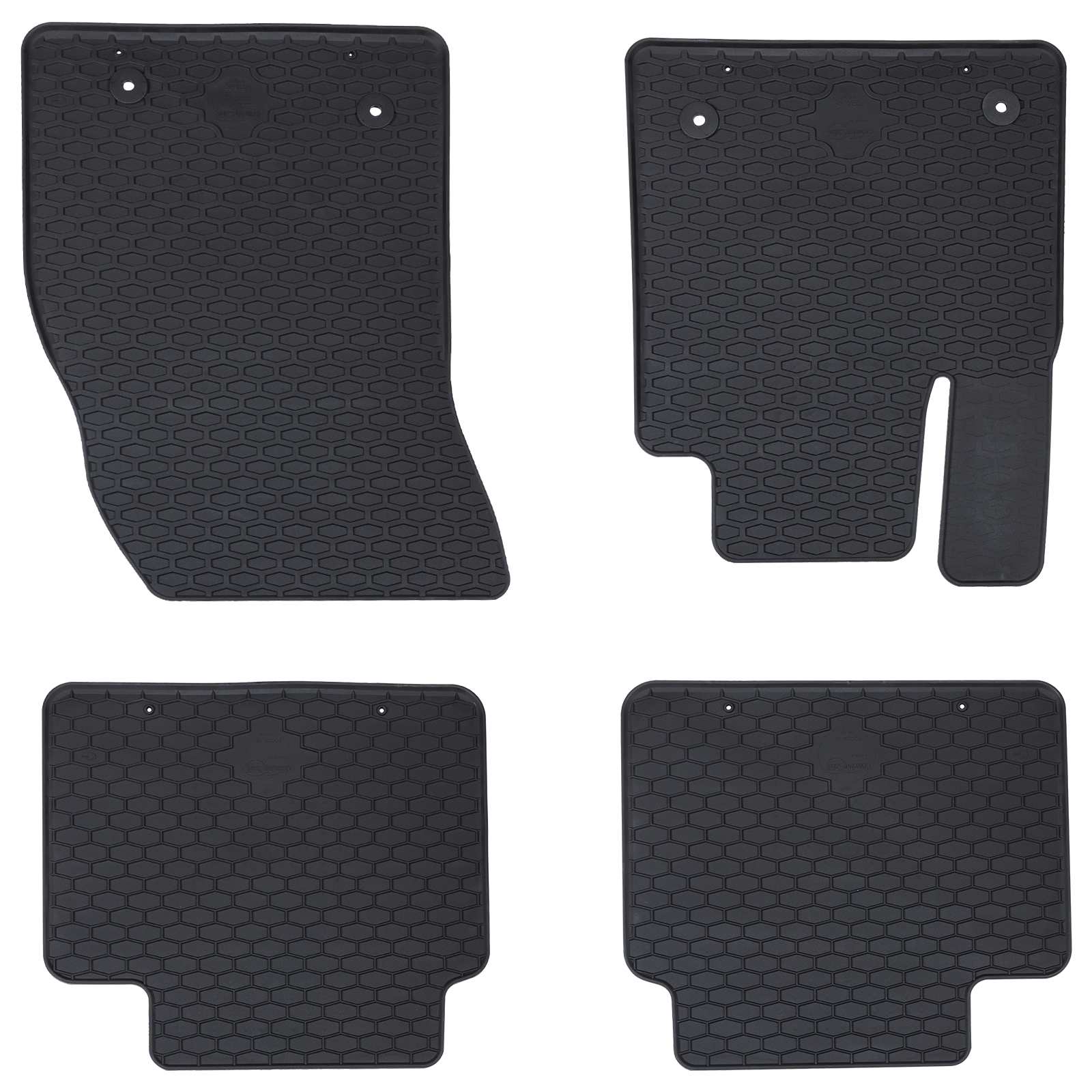 Tappetino Per Auto 4 Pcs Nero Gomma