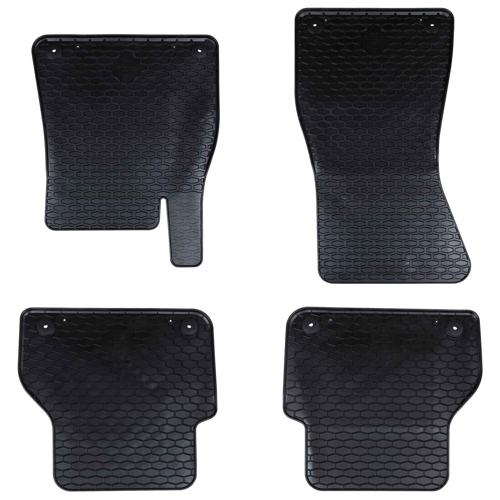 Tappetino Per Auto 4 Pcs Nero Gomma