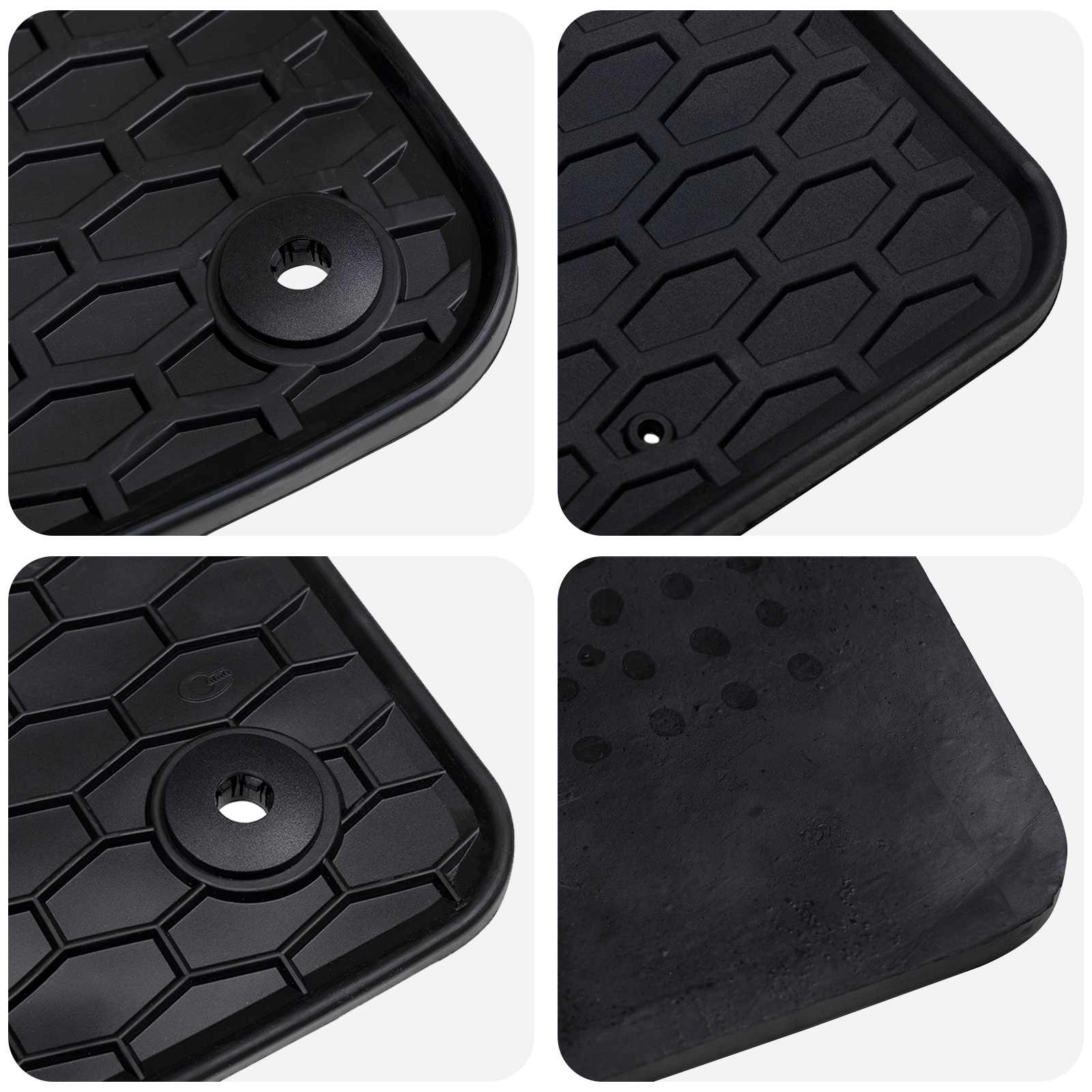 Tappetino Per Auto 4 Pcs Nero Gomma - Image 6