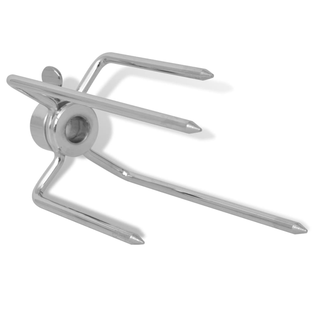 Barbecue Forche Per Spiedo 2 Pezzi In Acciaio