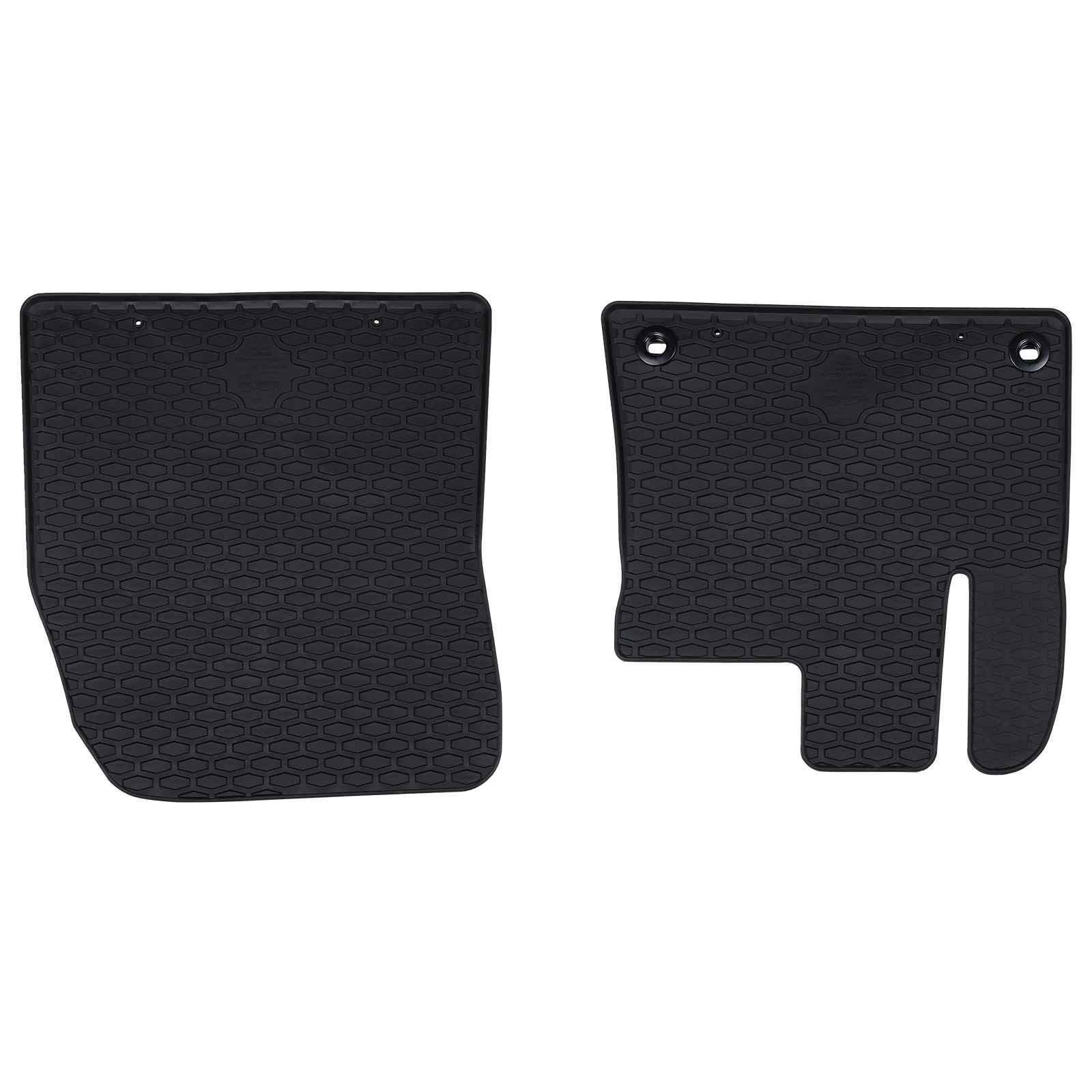 Tappetino Per Auto 2 Pcs Nero Gomma