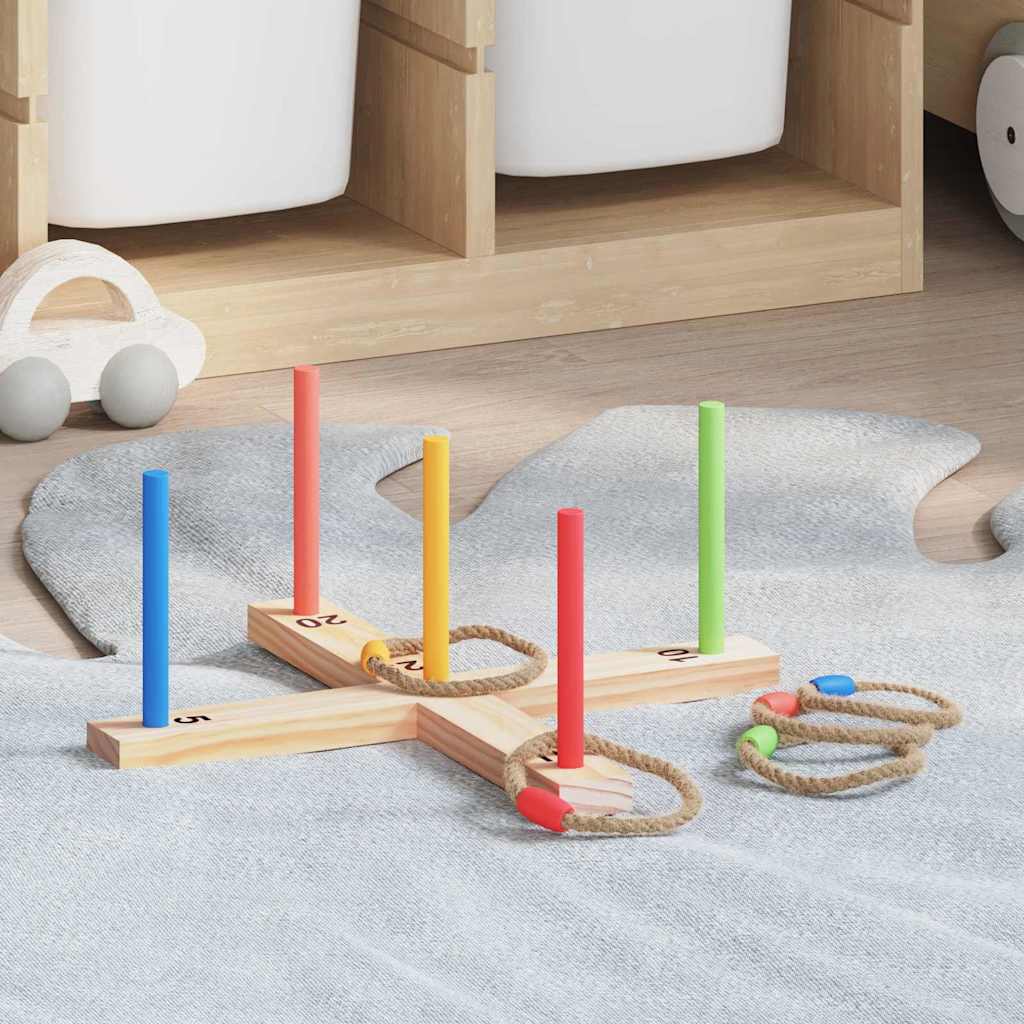 Set Di Giochi A Cerchi Natura E Rosso 41 X 41 X 16 cm