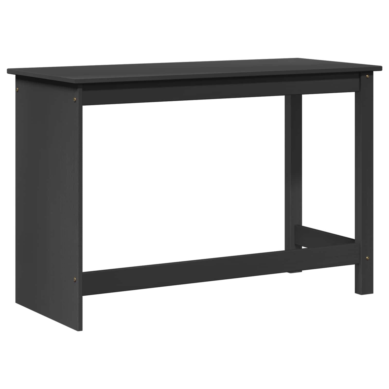 Scrivania Grigio 112 X 50 X 75 Cm Legno Di Pino Massello - Image 4