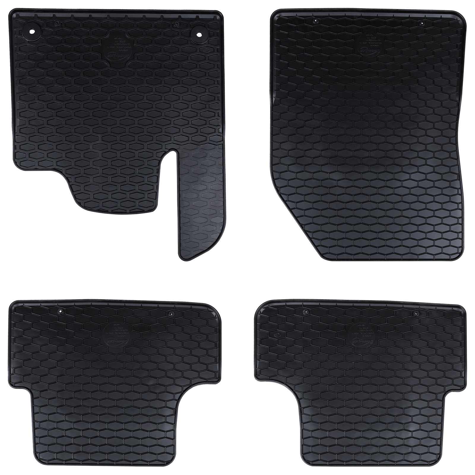 Tappetino Per Auto 4 Pcs Nero Gomma