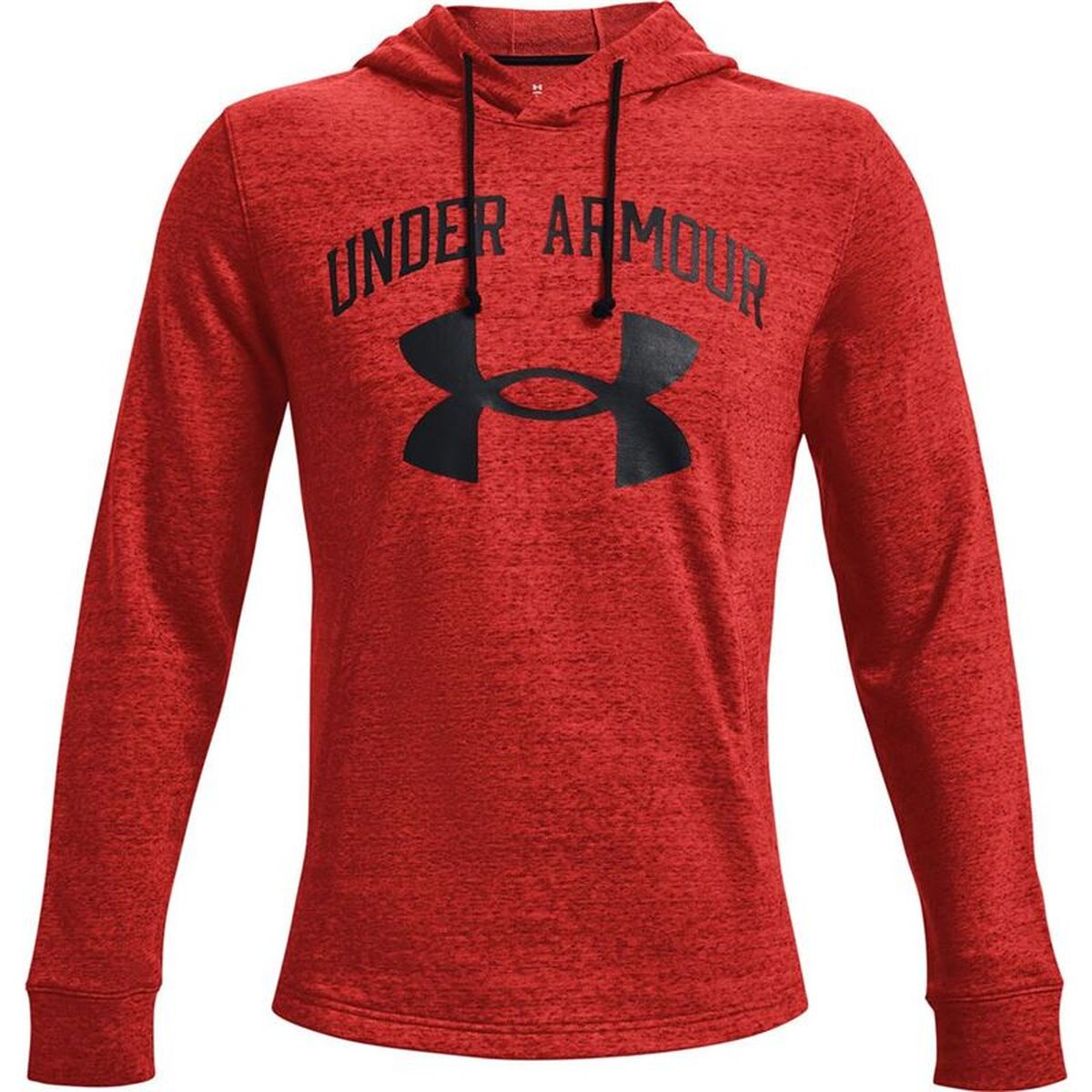 Felpa Con Cappuccio Uomo Under Armour Rival Terry Rosso Taglia:m