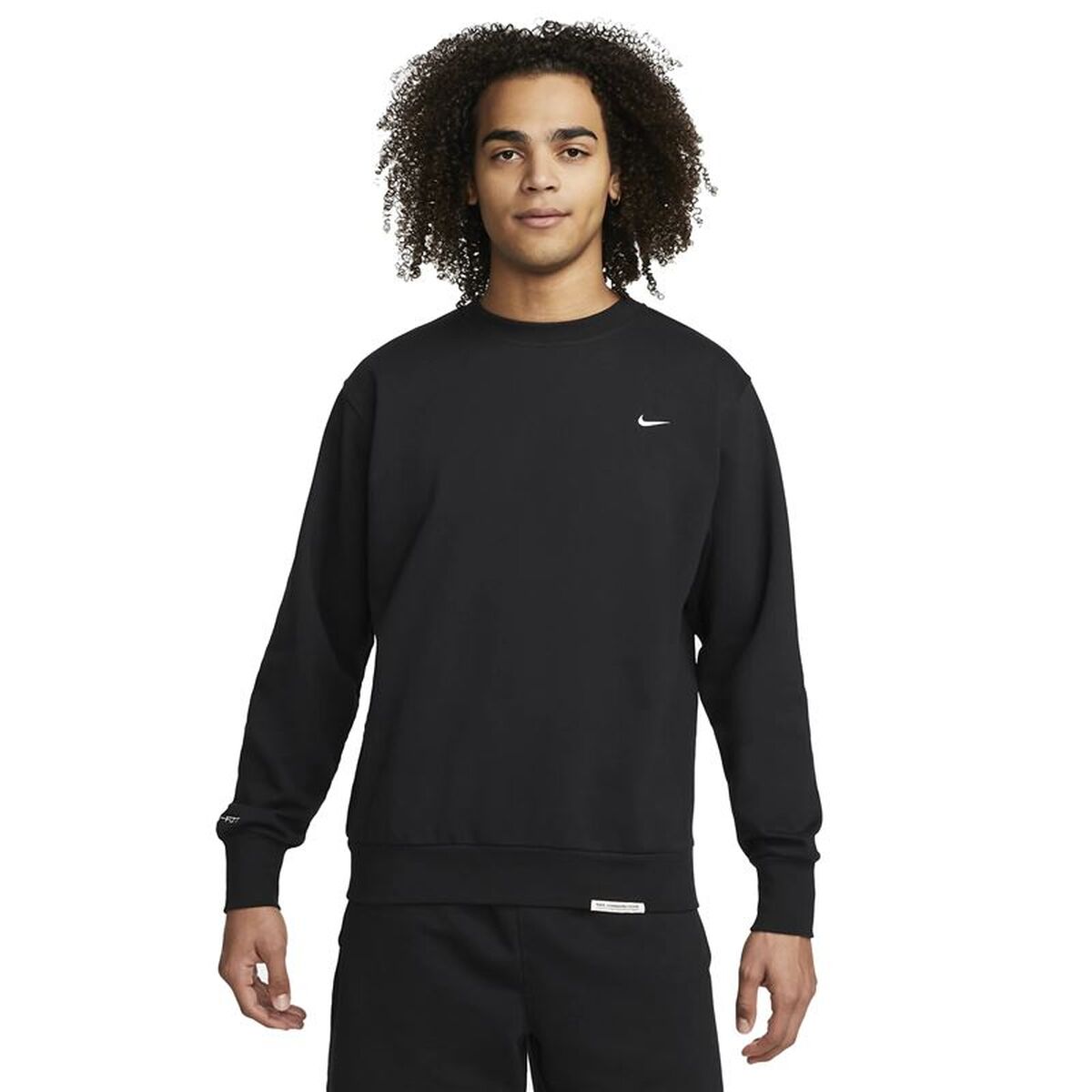 Felpa Senza Cappuccio Uomo Nike Standard Issue Nero Taglia:m