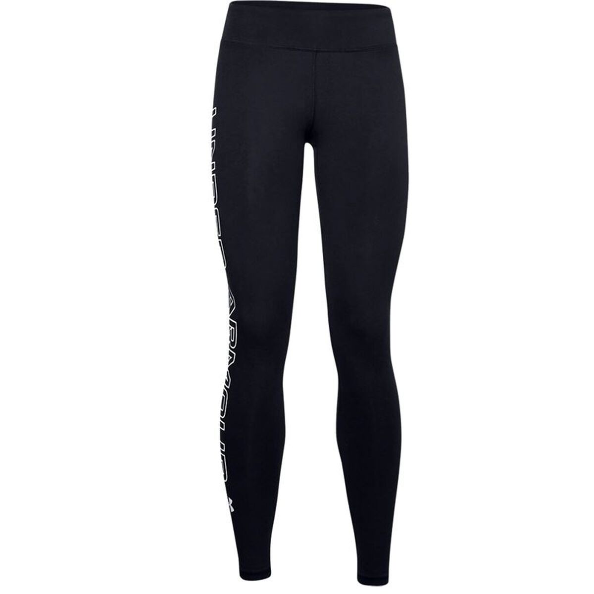 Leggings Sportivo Da Donna Under Armour Favorite Wordmark Nero Taglia:s