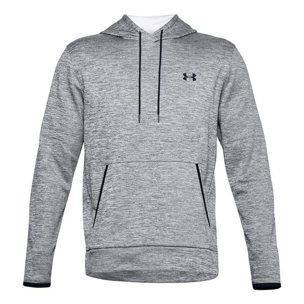 Felpa Con Cappuccio Uomo Under Armour Fleece Twist Grigio Scuro Taglia:xl