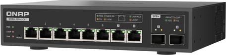 Qnap QsW-L3208-2c6t Switch – Managed – 2× 10gbe Sfp+ – 6× 10gbe Rj45 – 2× CombO-Ports – MultI-Gig 100m/1g/2.5g/5g/10g – LitE-Managed – Schwarz (qsW-L