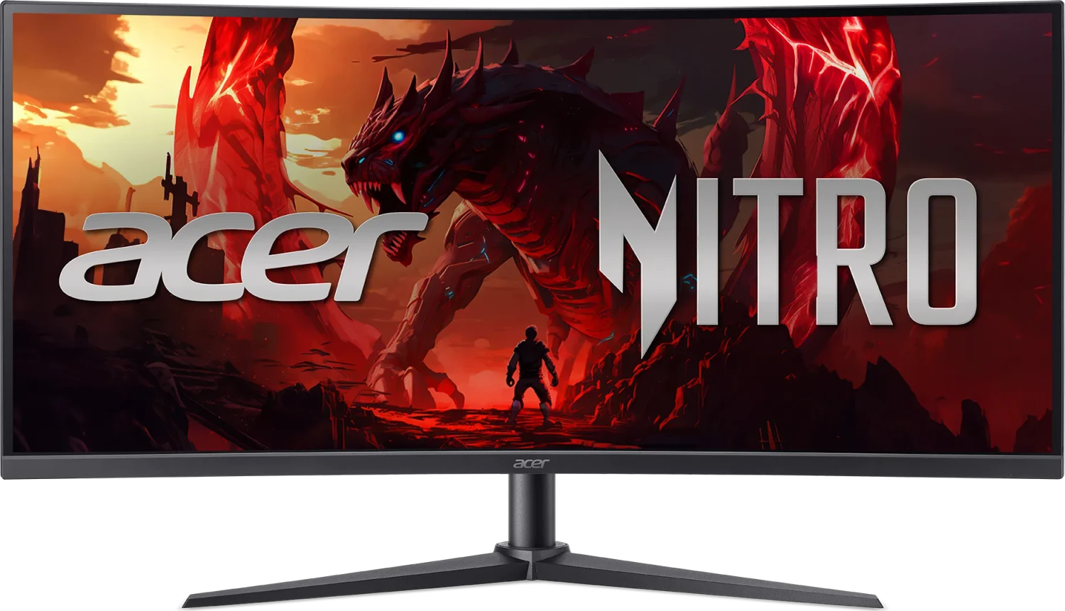 Acer Nitro Xz0 Xz340curw0bmiiphx 34" Uwqhd Curved Gaming Monitor, 240hz, Va (um.cx0ee.018)