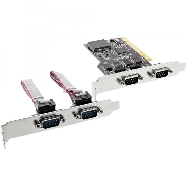 Inline Schnittstellenkarte - 4x 9pol Seriell - Pci