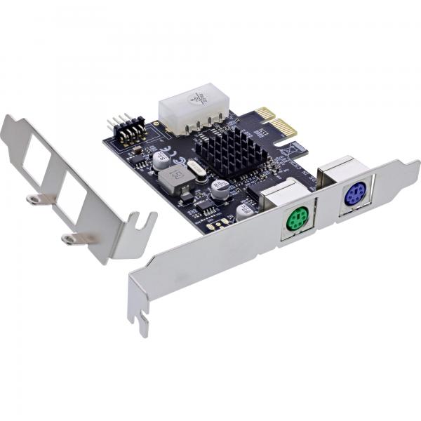Inline Schnittstellenkarte - 2x Ps/2 - Pcie - UsB-Pfostenstecker - Mcs9990