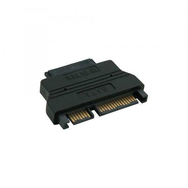 Inline Adapter Sata - 22pol. Buchse (7+15) Auf Slimline 13pol. Stecker (7+6)