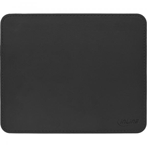 Inline MauS-Pad Premium Kunstleder - 250x220x3mm - Schwarz