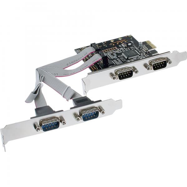 Inline Schnittstellenkarte - 4x Seriell 9-Pol - Pcie (pcI-Express)