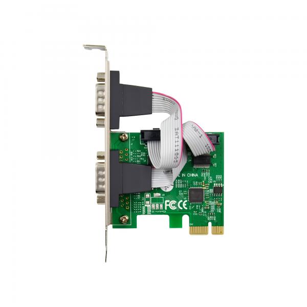Inline Schnittstellenkarte - 2x Seriell RS-232 - Pcie - Ax99100 - LoW-Profile - Image 3