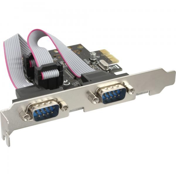 Inline Schnittstellenkarte - 2x Seriell 9-Pol - Pcie (pcI-Express)