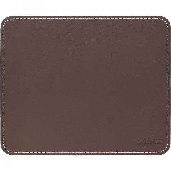 Inline MauS-Pad Premium Kunstleder - 255x220x3mm - Braun