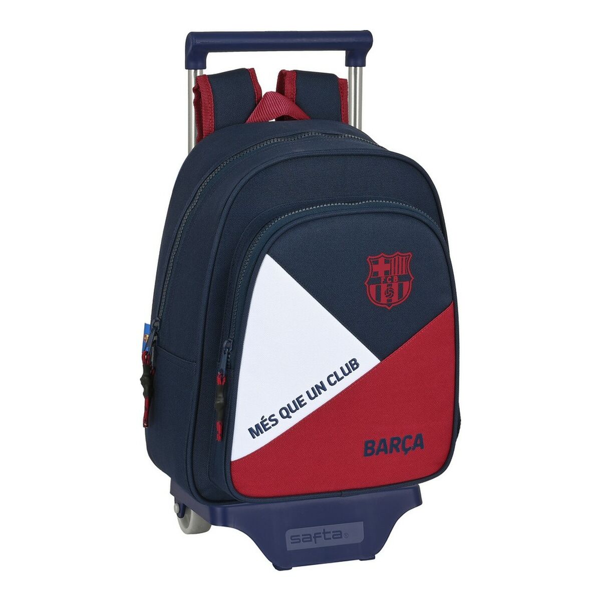Trolley Per La Scuola F.c. Barcelona Corporativa Azzurro Rosso Granato (27 X 33 X 10 Cm)