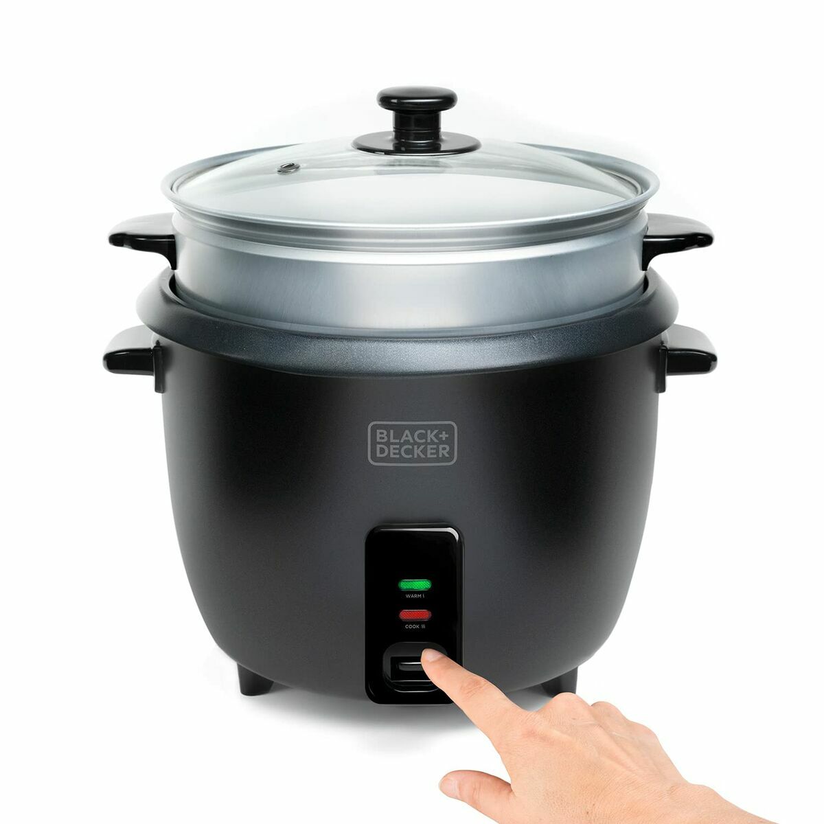 Cuociriso Black & Decker Bxrc1800e Nero 1,8 L Bianco Alluminio 700 W - Image 6