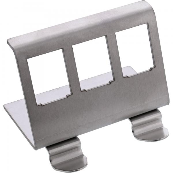 Inline Keystone SnaP-In MetalL-Modulhalter - 3-Fach Für Hutschiene