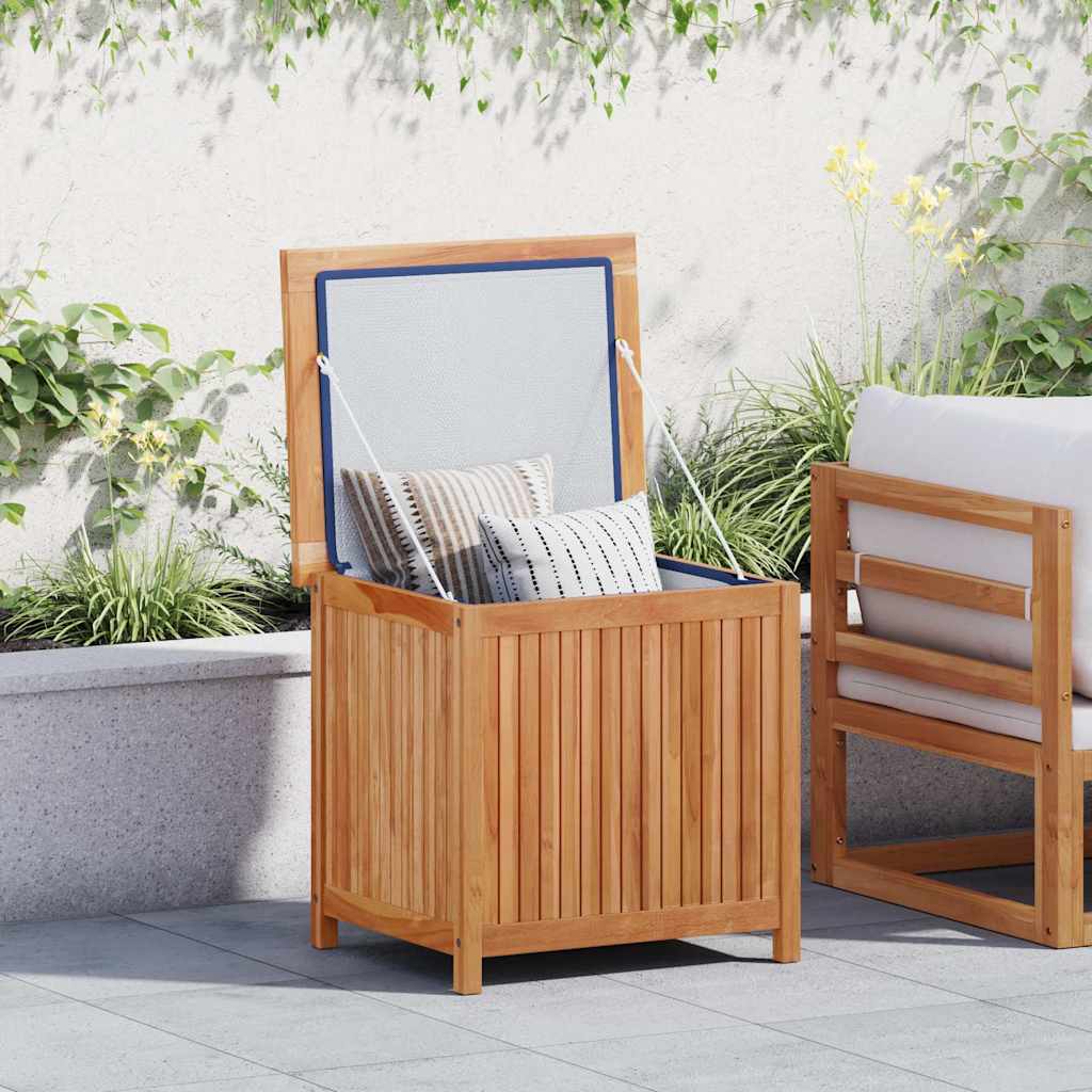 Baule Da Giardino 60x50x58 Cm In Legno Massello Di Teak