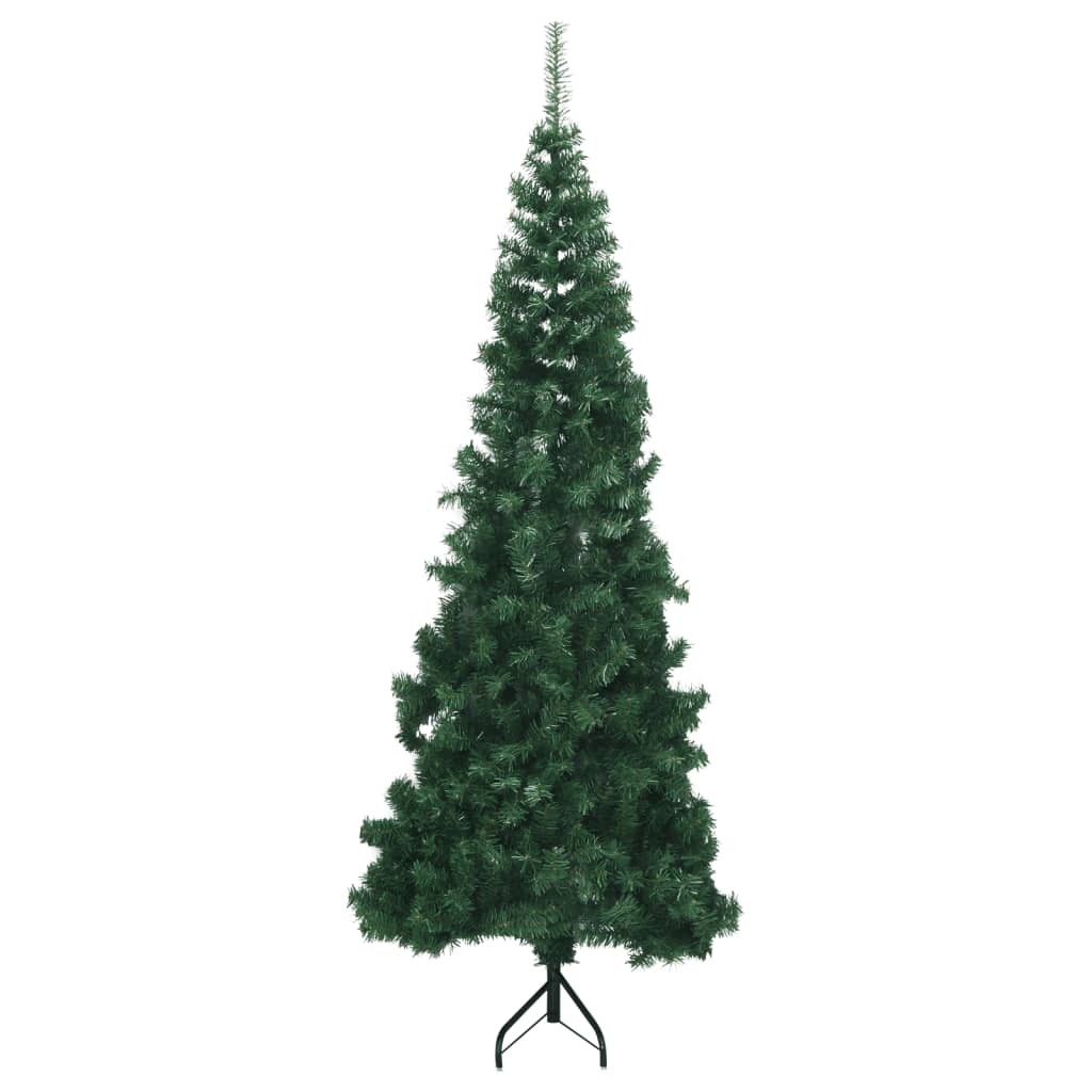 Albero Di Natale Artificiale Ad Angolo Con Supporto Verde 180 Cm Pvc