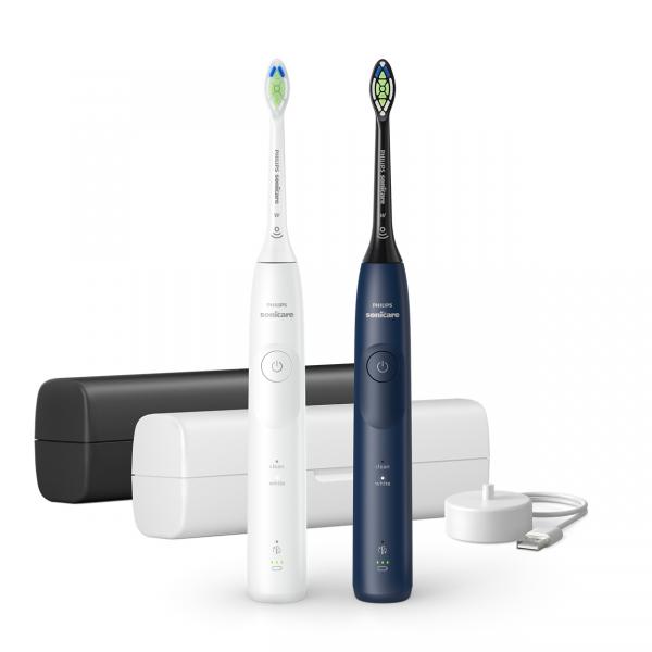 Philips Sonicare Serie 5500 Spazzolini Elettrici Sonici, Confezione Da 1 Spazzolino Bianco E 1 Spazzolino Nero Hx7119/01 (philips Series 5500 Hx7119/