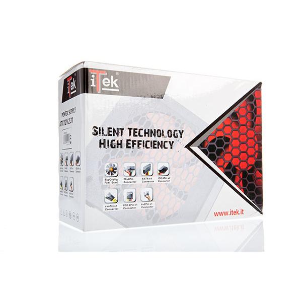 Itek Alimentatore Desert 650 - V2.31, 12cm, 20+4p, 2ide, Fdd, Pcie, P8, 4sata, Active Pfc - Image 3
