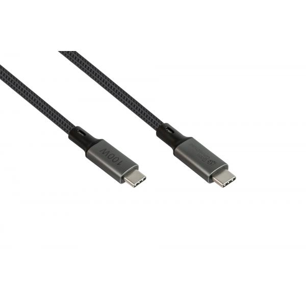 Alcasa 2402-T018a Cavo Usb Usb4 Gen 2x2 1,8 M Usb C Grafite
