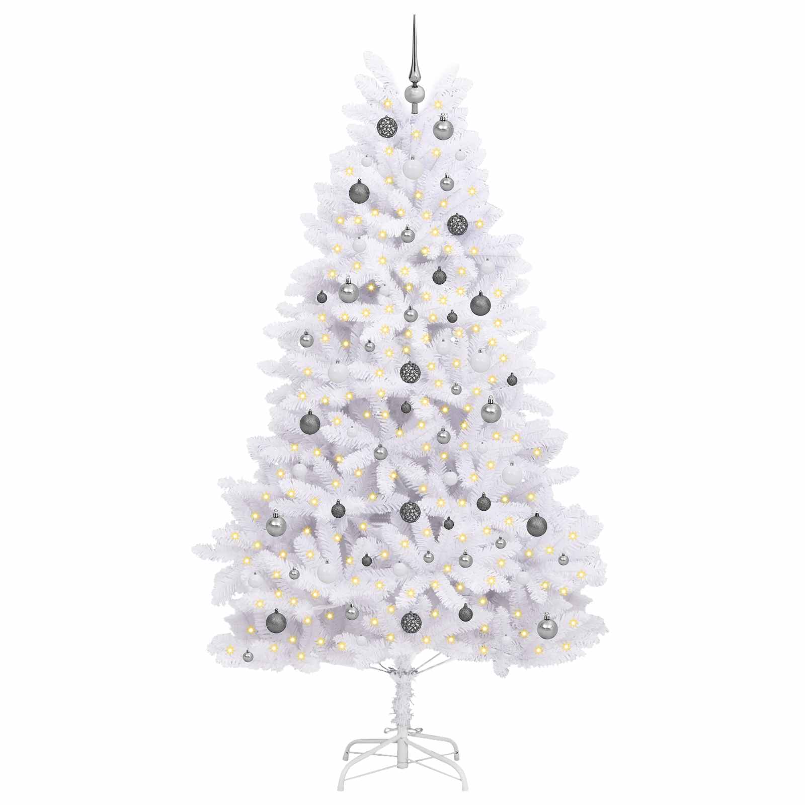 Albero Di Natale Artificiale Bianco 120 X 120 X 240 cm - Image 3