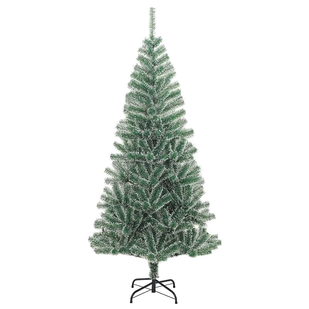 Albero Di Natale Artificiale Con 300 Led Palline E Neve 240 cm - Image 4