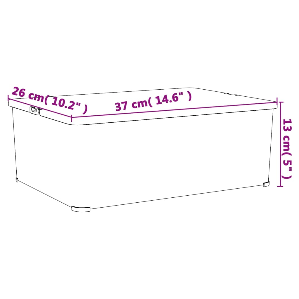 Contenitori In Plastica 3 Pz 10 L Impilabili - Image 4