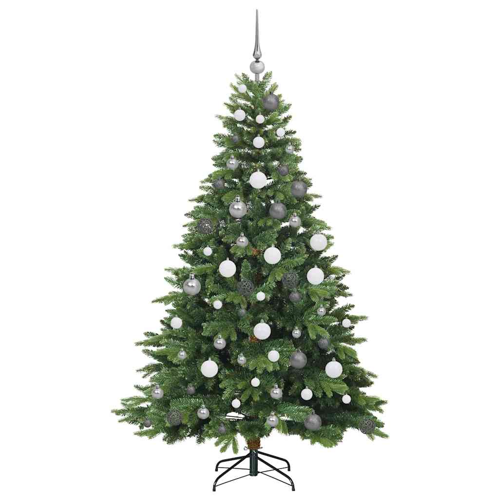 Albero Di Natale Artificiale Con 300 Led Verde 180 Cm Pe E Pvc - Image 4