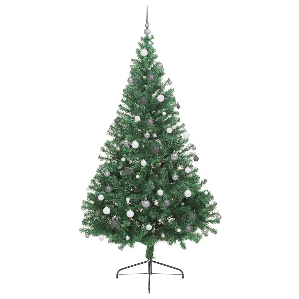 Albero Di Natale Artificiale Con Luci Integrate Verde 240 cm - Image 5