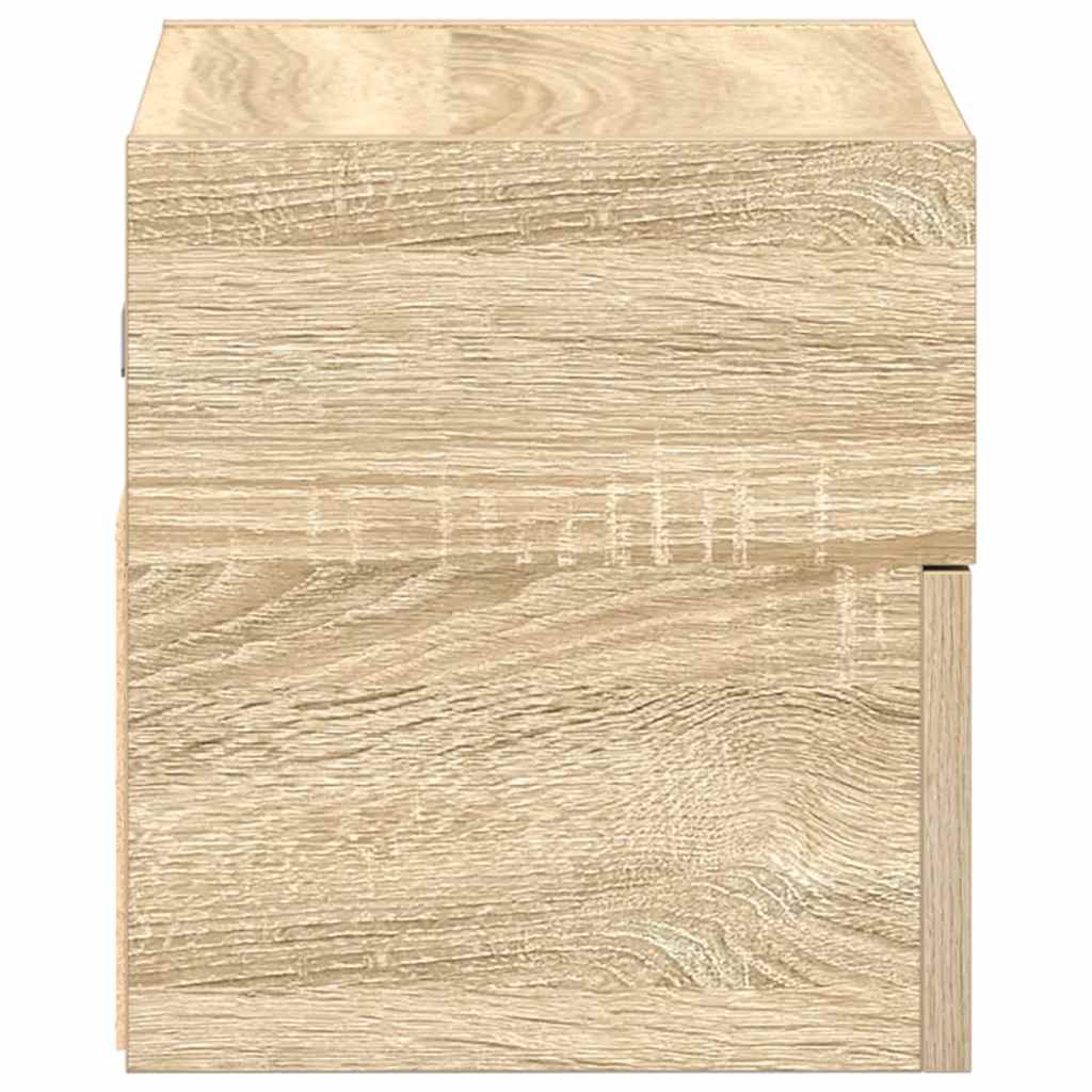 Comodini A Muro 2 Pz Rovere Sonoma 45x26x28,5 cm - Image 5