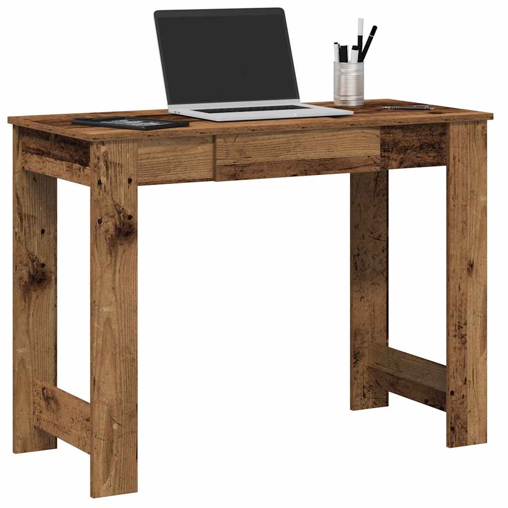 Scrivania Legno Vecchio 100x45x75 Cm In Legno Multistrato
