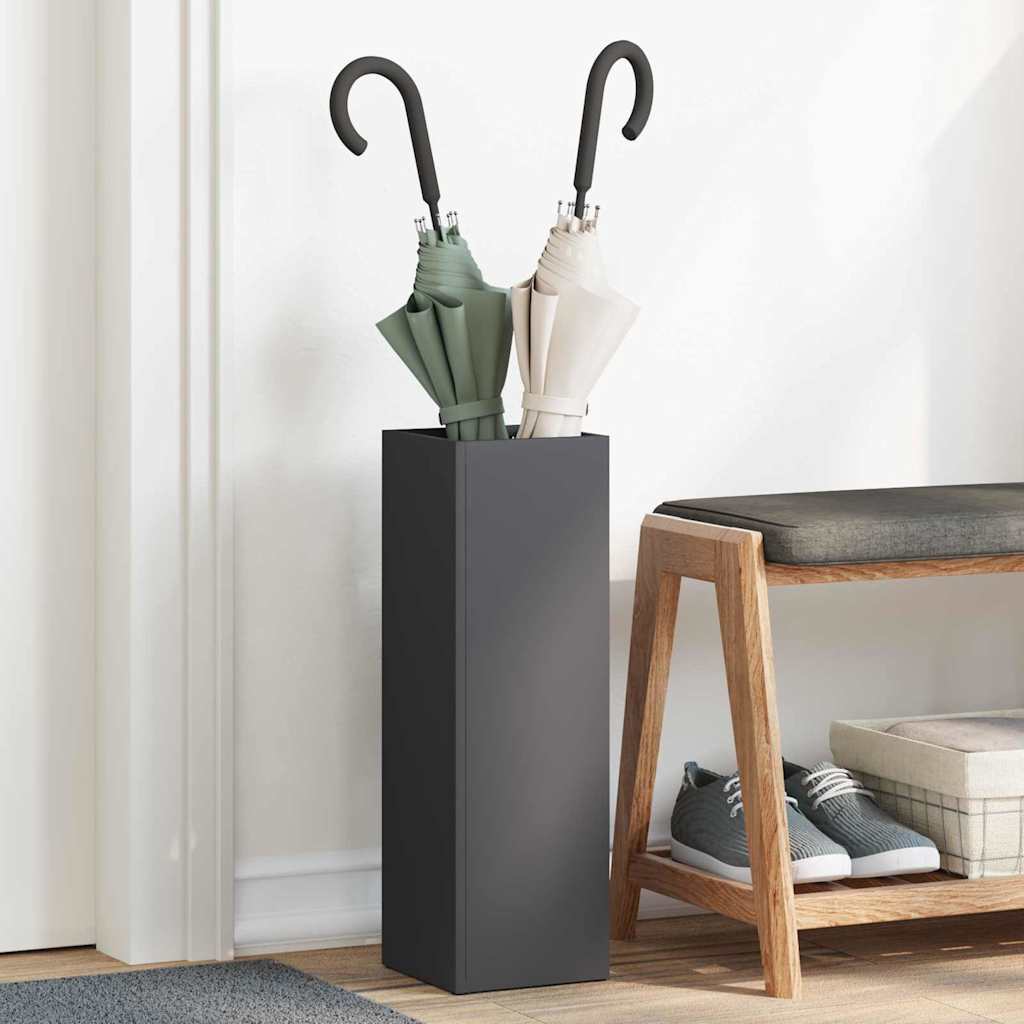 Supporto Per Ombrellone Nero 15,5 X 15,5 X 49 Cm Metallo