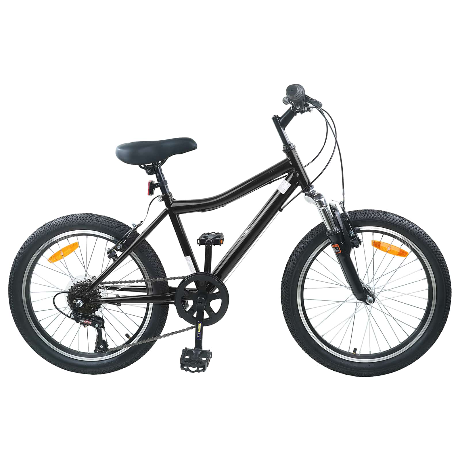 Bicicletta Per Bambini 24 Pollici 6-Speed Per 8-12 Anni Nero