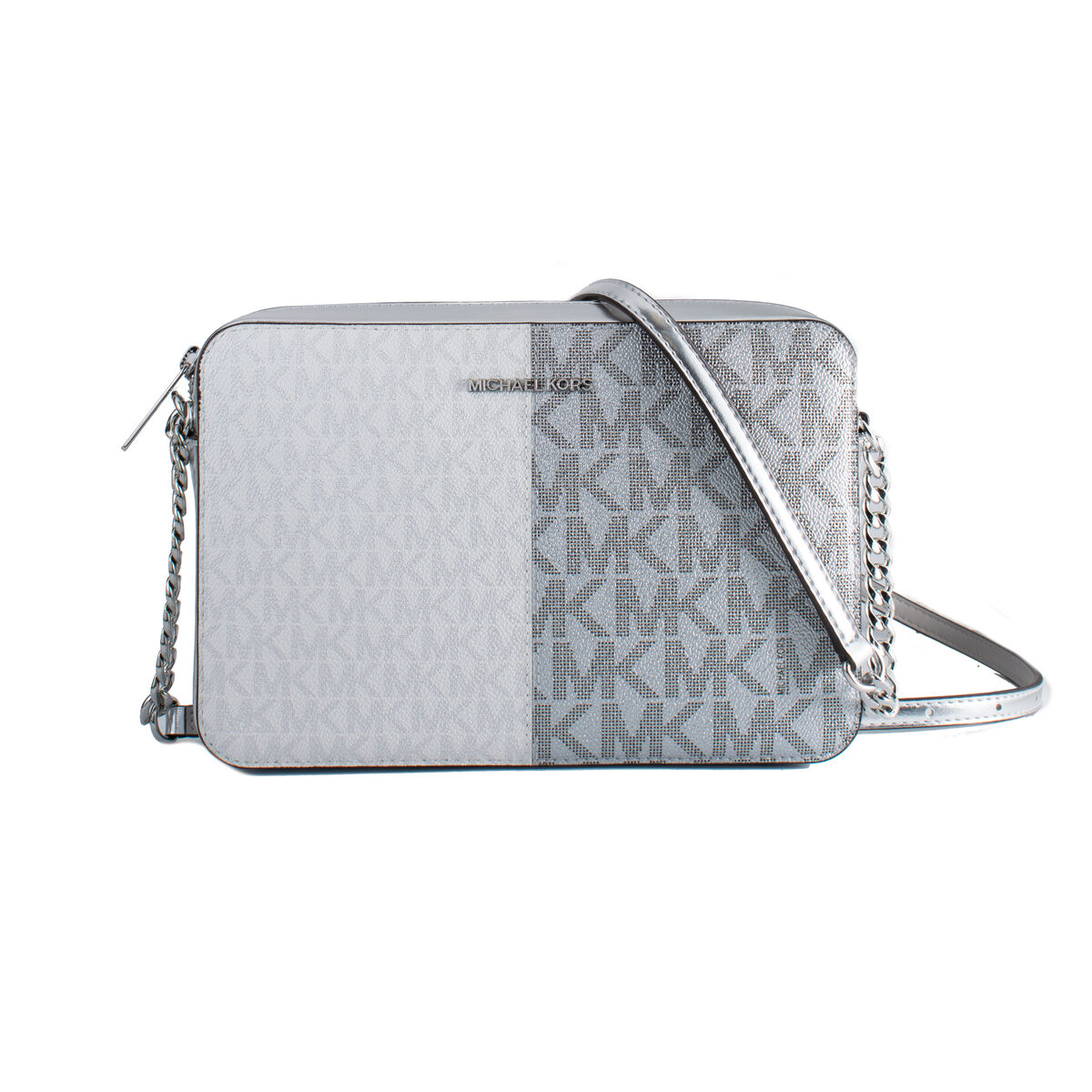 Borsa A Tracolla Michael Kors 35f5sttc9Y-Silver Grigio 24 X 16 X 6 cm