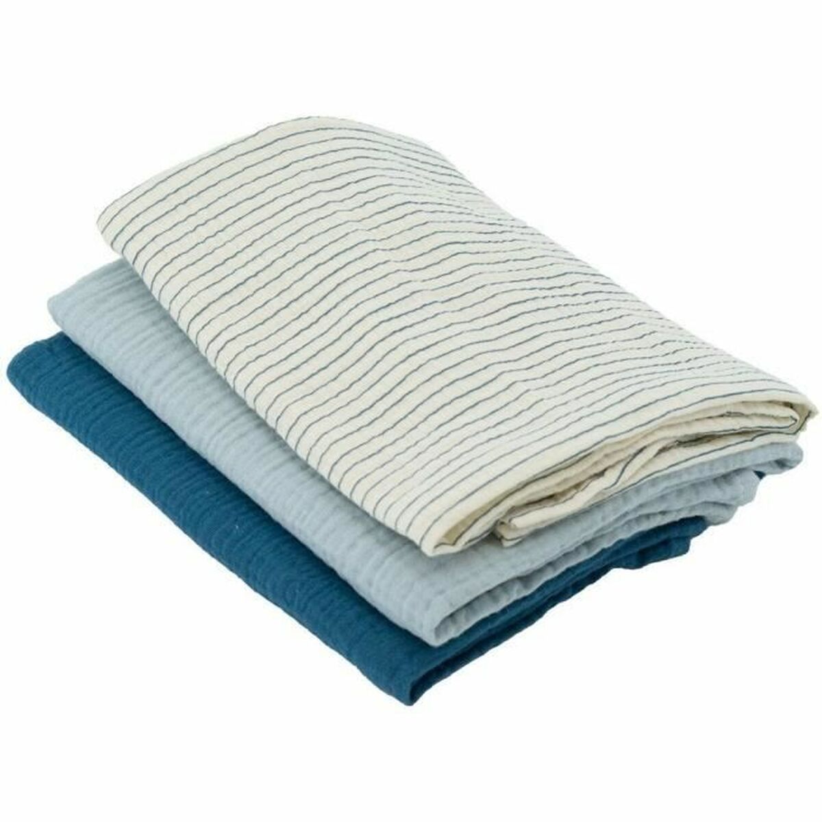 Mussola Domiva Azzurro Resistente 3 Pezzi (3 Unità)