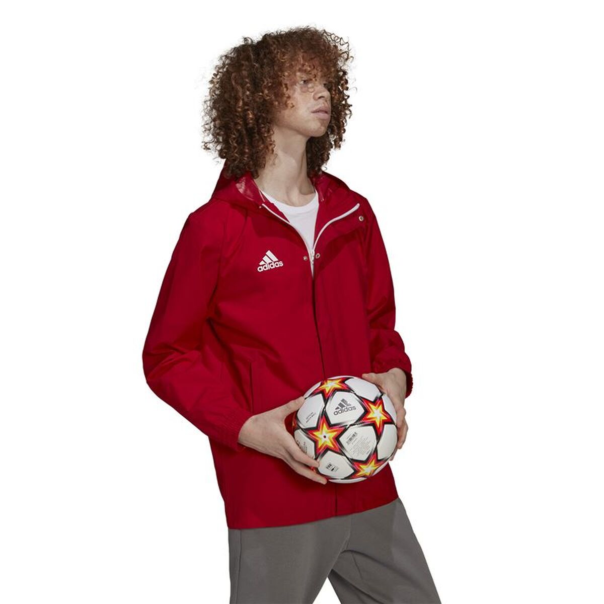 Giacca Sportiva Da Uomo Adidas Entrada 22 Rosso Taglia:l - Image 3