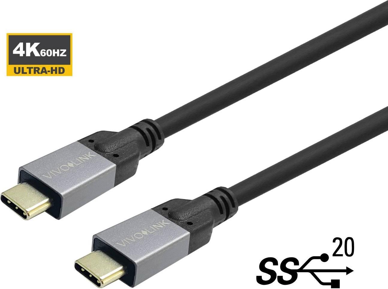 Vivolink UsB-C To UsB-C Cable 8m (prousbcmm8)