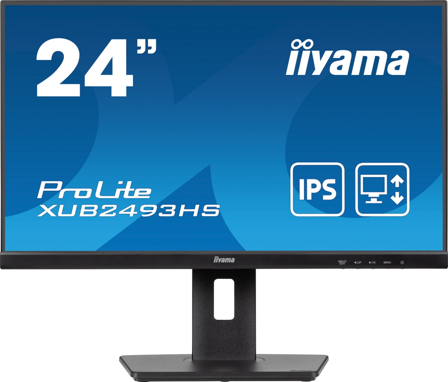 Iiyama Prolite Xub2493hS-B6, Full Hd, Kit, Schwarz Tft Monitor, 16:9, Bildschirmdiagonale: 60,5cm (23,8''), Auflösung: 1920x1080 Pixel, Vesa Mount (1