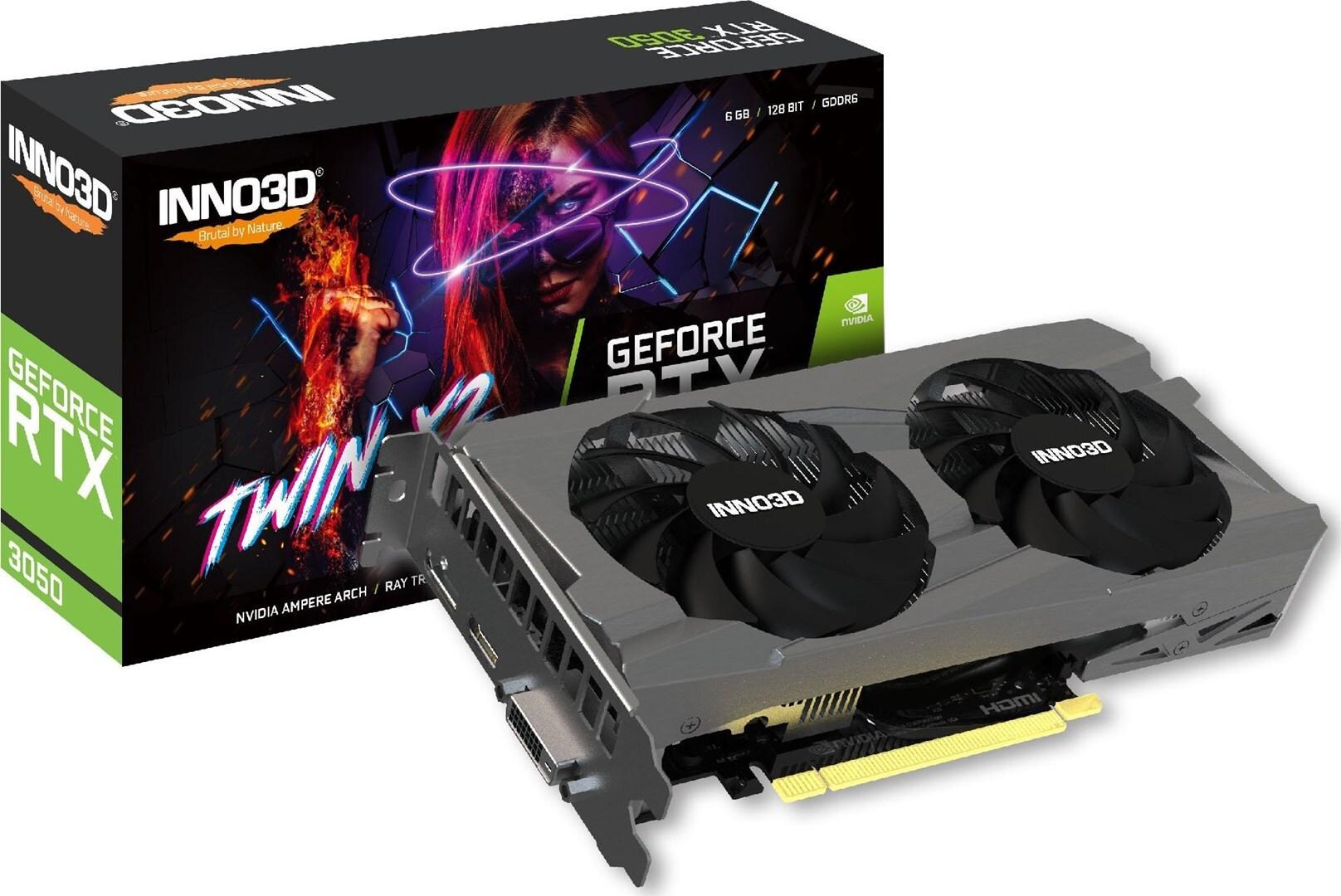 Inno3d Geforce Rtx 3050 Twin X2 V2 Special, 6144 Mb Gddr6 (n30502-06d6-1880va60)