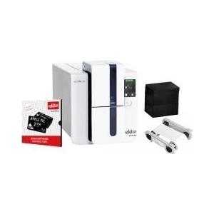 Evolis Edikio Duplex, Beidseitig, 12 Punkte/mm (300dpi), Usb, Ethernet, Kit (usb) Kartendrucker, Beidseitiger Kartendruck, Thermotransfer (farbsublim