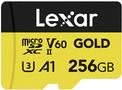Lexar 256gb Microsdxc Professional Gold UhS-Ii A1 C10 U3 V60 (lmsgold256G-Bnnng)