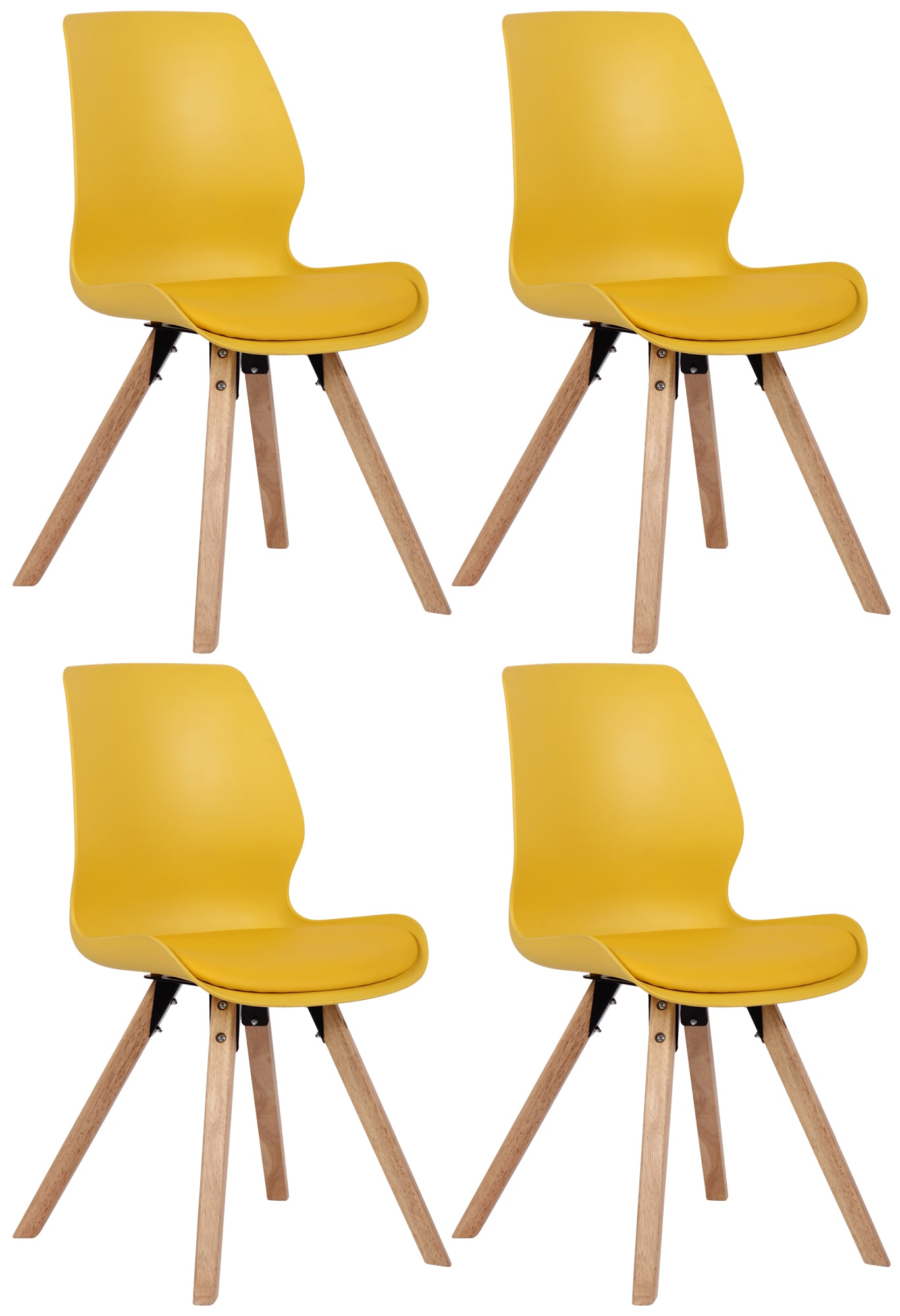 4er Set Stuhl Luna Kunststoff